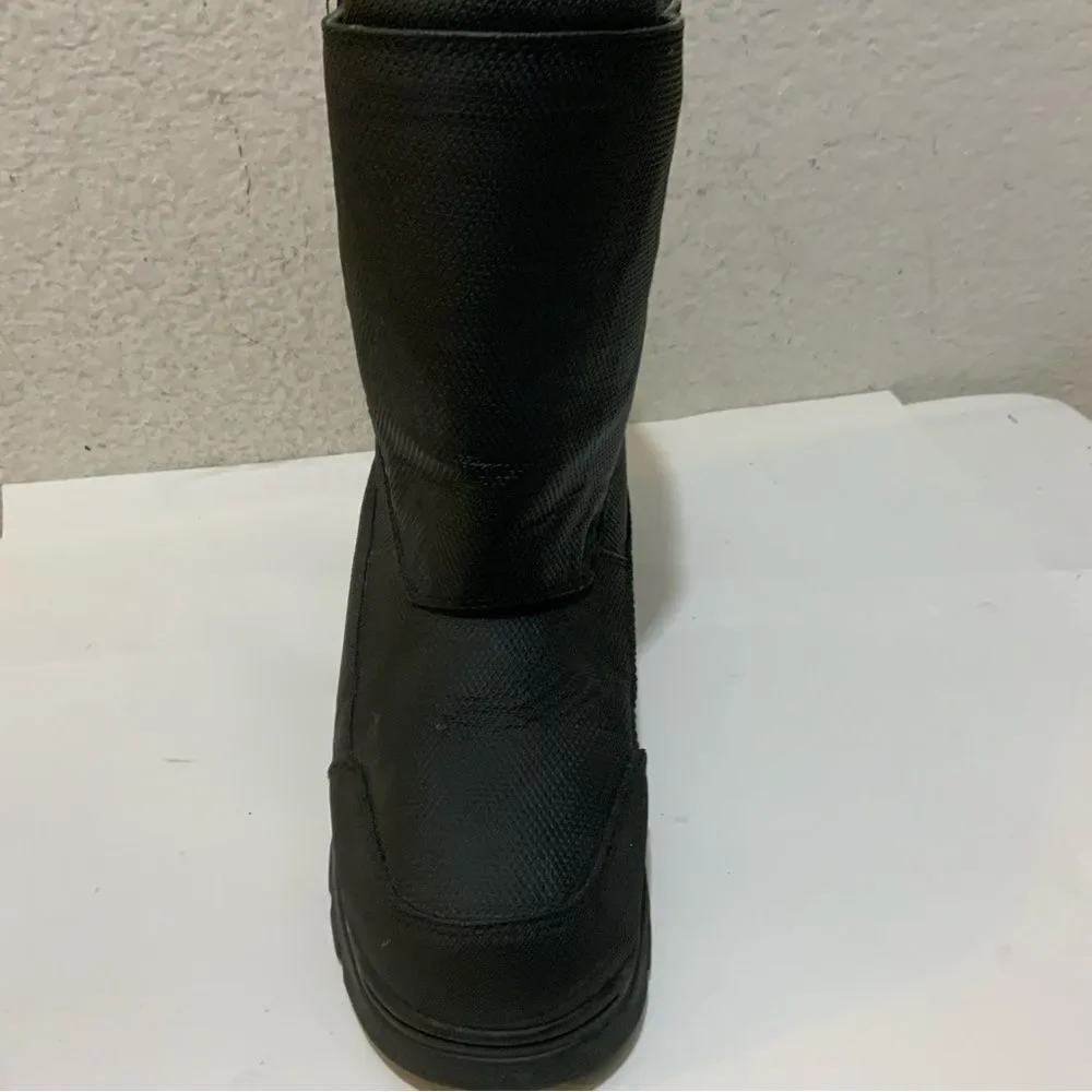 LL Bean Youth Unisex Big Kids Northwoods Snow Winter Boots Black Red Size 6